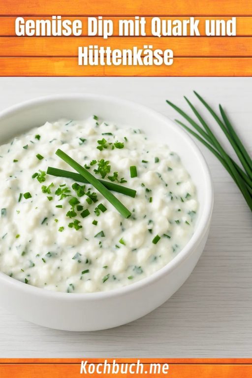 Gemüse Dip mit Quark und Hüttenkäse