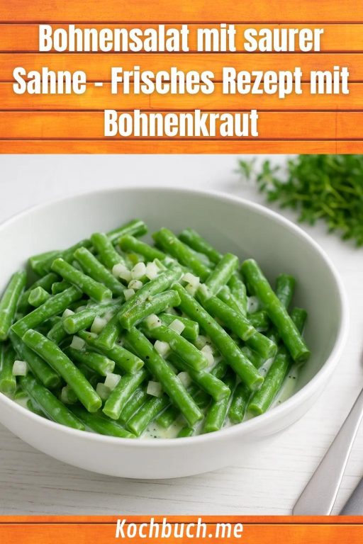 Bohnensalat mit saurer Sahne – Frisches Rezept mit Bohnenkraut