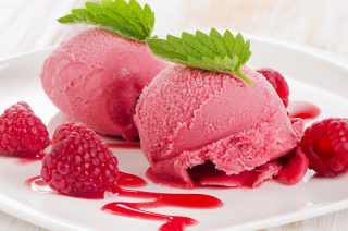 Himbeersorbet