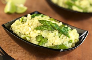 Risotto mit grünem Spargel