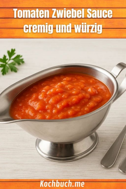 Tomaten Zwiebel Sauce cremig und würzig