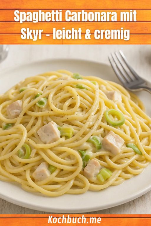 Spaghetti Carbonara mit Skyr – leicht & cremig
