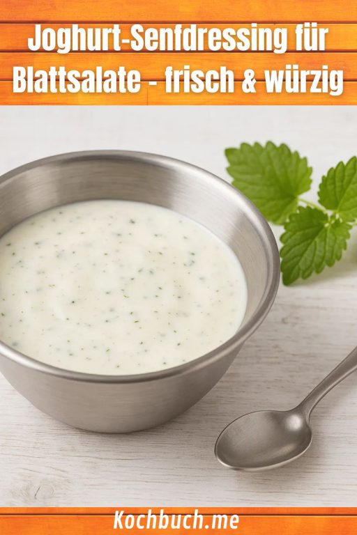 Joghurt-Senfdressing für Blattsalate – frisch & würzig
