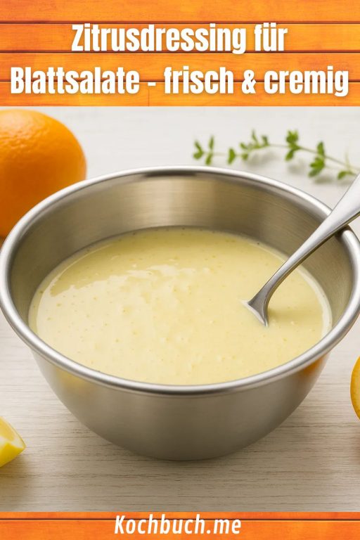Zitrusdressing für Blattsalate – frisch & cremig