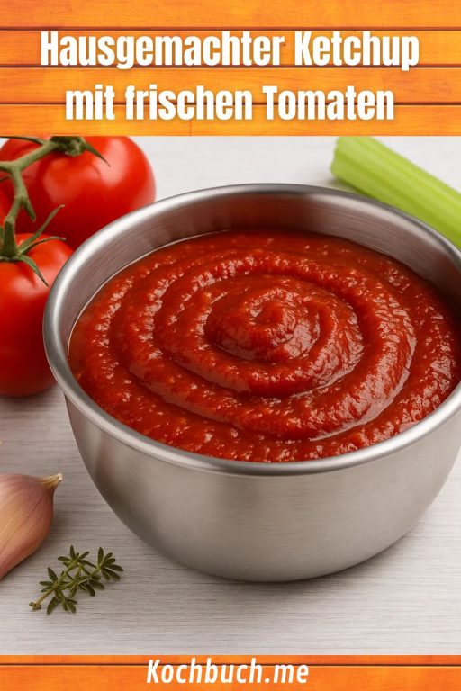 Hausgemachter Ketchup mit frischen Tomaten