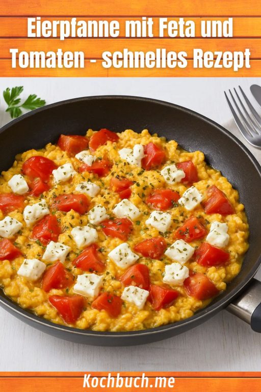 Eierpfanne mit Feta und Tomaten – schnelles Rezept