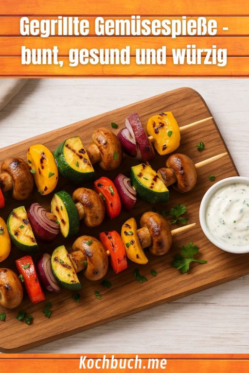 Gegrillte Gemüsespieße – bunt, gesund und würzig