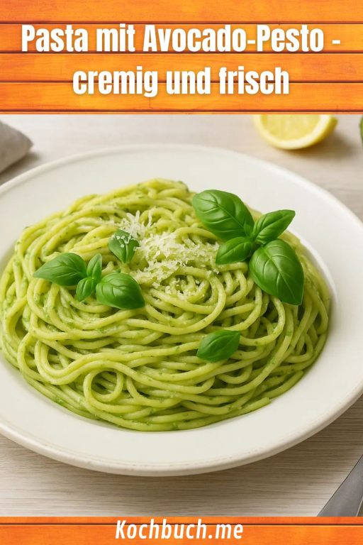 Pasta mit Avocado-Pesto – cremig und frisch