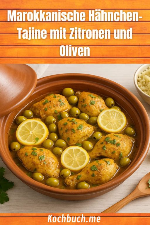Marokkanische Hähnchen-Tajine mit Zitronen und Oliven