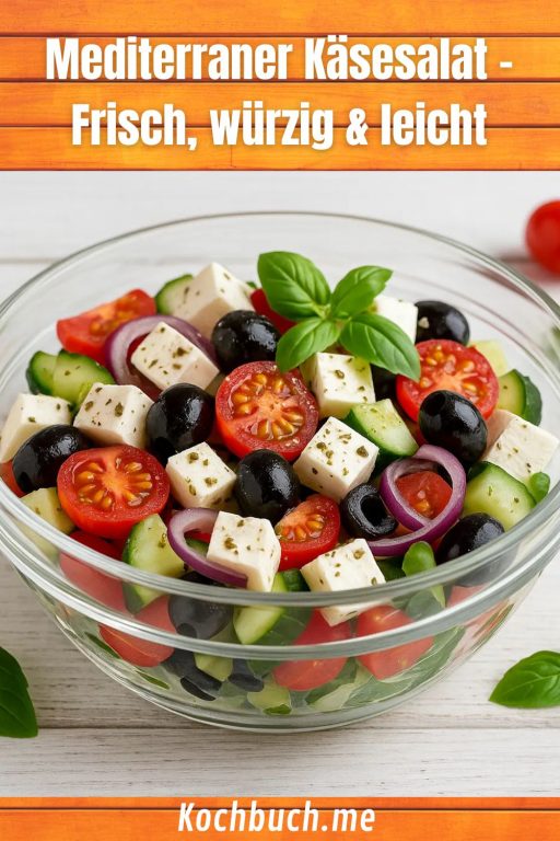 Mediterraner Käsesalat – Frisch, würzig & leicht